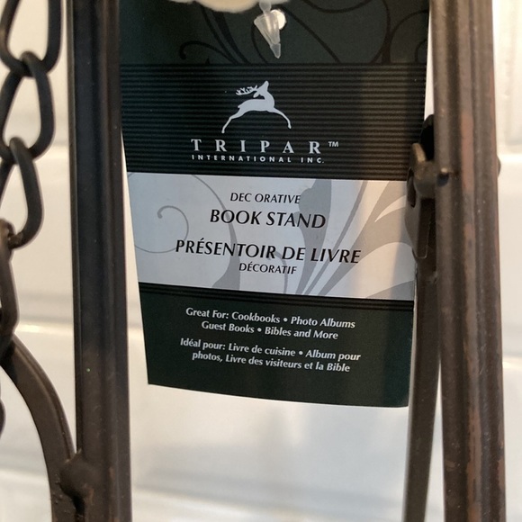 WROUGHT iron book holder/cookbook stand - Picture 2 of 7